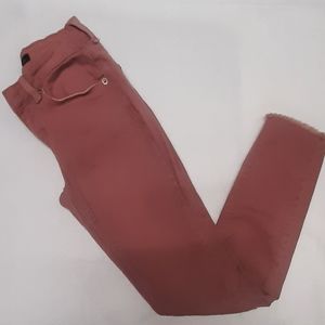 RUE21 Size 0 Mauve Fringed Ankle Pants